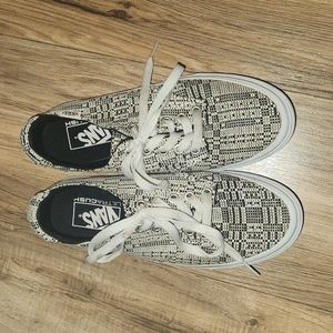 𝅺vans Ultracush Woven Tweed Sneaker Womans Size 6.5 Black White